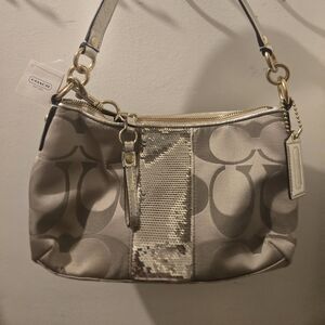 Coach Gold Shoulder Bag